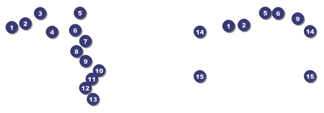 Green and White General Admission Ticket Front Field Markers