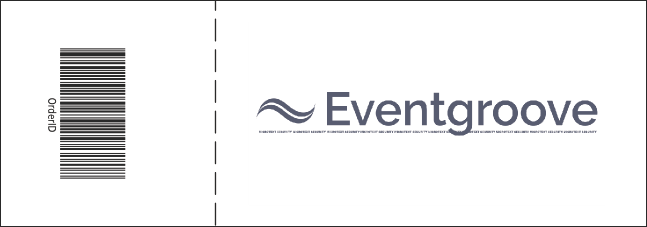 Red and White General Admission Ticket Product Back