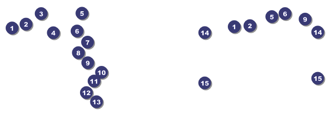 Red and White General Admission Ticket Front Field Markers