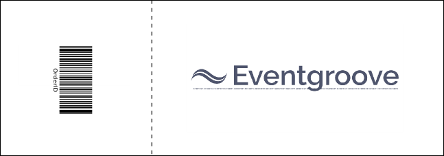 Yellow and Black Event Ticket Product Back