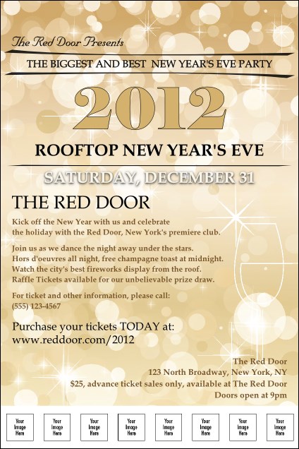 Gold Glitter Image Poster Product Front