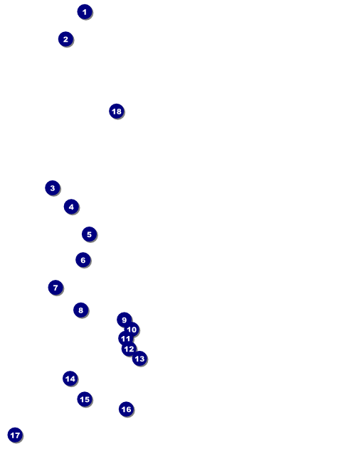 Sports Flyer 001 in Blue and Yellow Front Field Markers