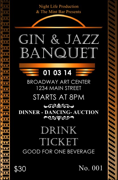 Twenties Drink Ticket Product Front