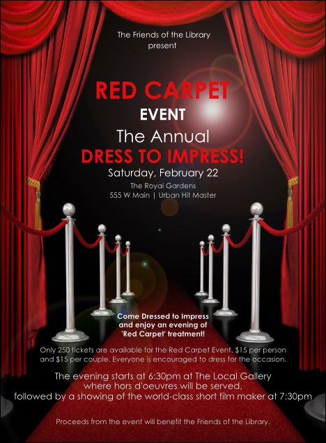 Red Carpet Invitation