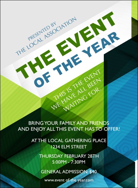 All Purpose Hex Invitation Product Front