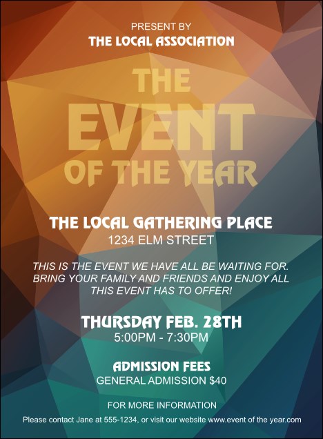 All Purpose Geometric Invitation Product Front