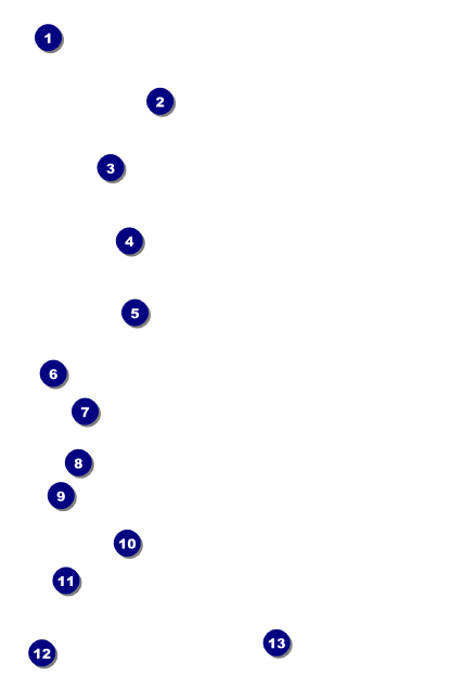 All Purpose Blue Drink Ticket Front Field Markers