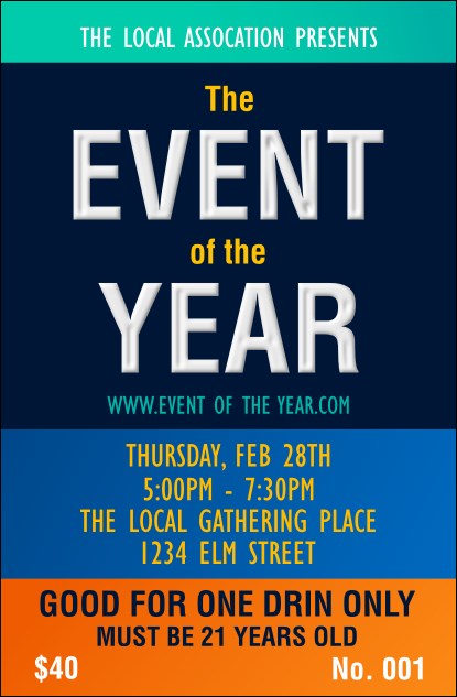 All Purpose Bright Drink Ticket Product Front