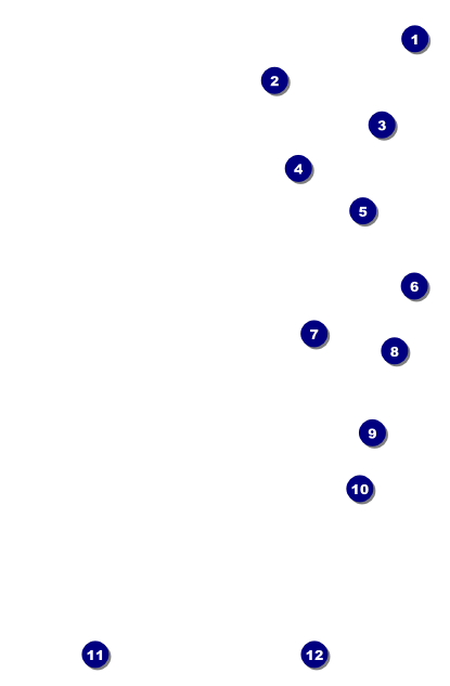 Red and Silver Drink Ticket Front Field Markers