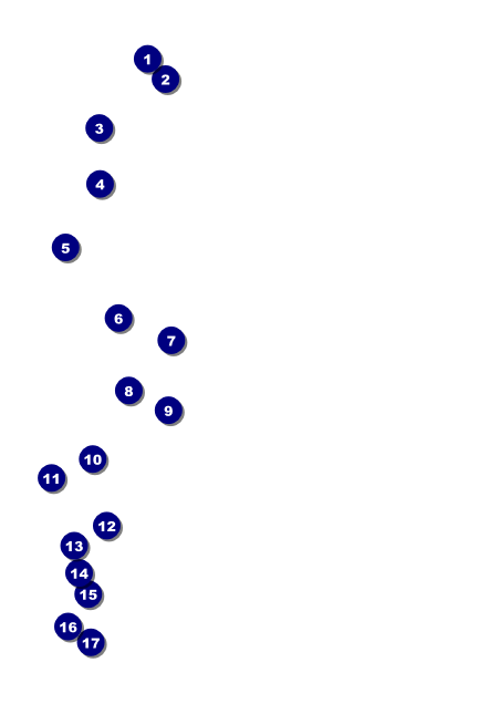 Abstract Lights Postcard Front Field Markers