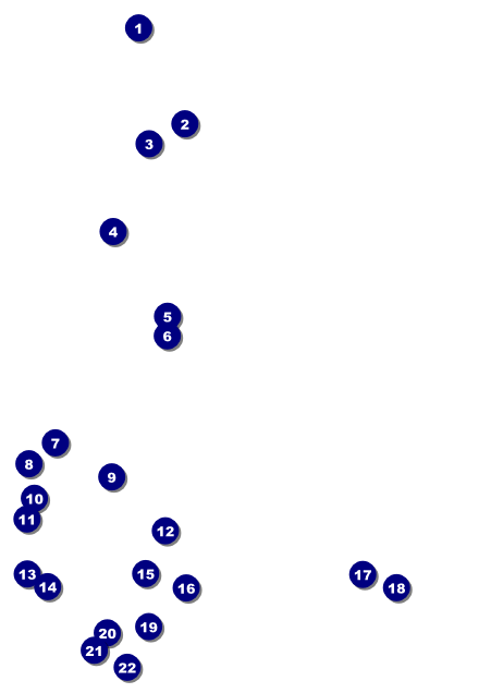 Diamonds Black Postcard Front Field Markers