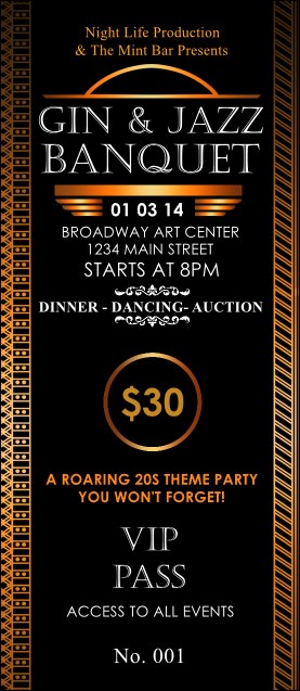 Twenties VIP Pass Product Front