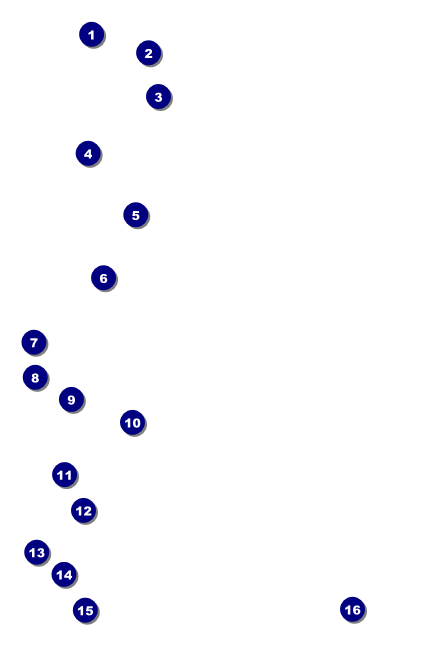 All Purpose Building and Streetlights Black and White Drink Ticket Front Field Markers