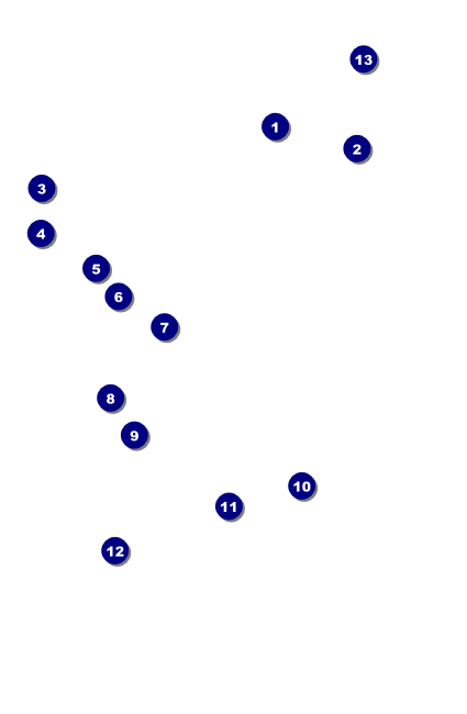 All Purpose Geometric Black and White Drink Ticket Front Field Markers