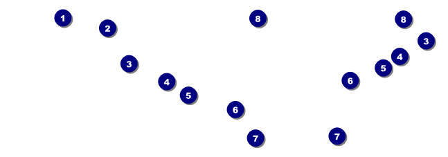 All Purpose Geometric Black and White Event Ticket Front Field Markers