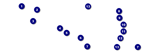 All Purpose Geometric Black and White Raffle Ticket Front Field Markers