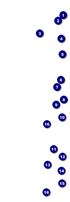 Abstract Lights Event Ticket Front Field Markers