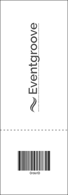 All Purpose Skyline Black and White  Raffle Ticket Product Back