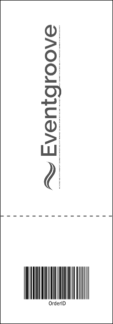 All Purpose Skyline Black and White  Event Ticket Product Back