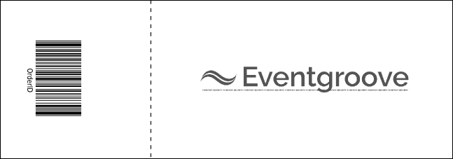 All Purpose Triangles Black and White Raffle Ticket Product Back