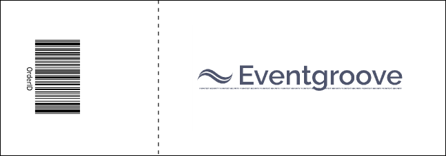 Abstract Raffle Ticket Product Back