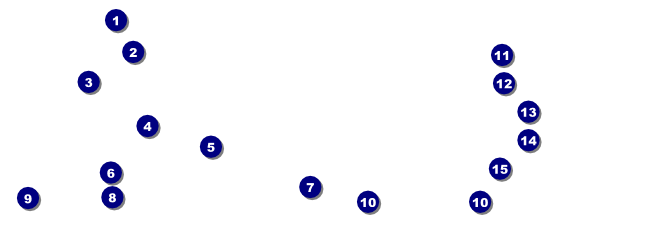 Abstract Raffle Ticket Front Field Markers